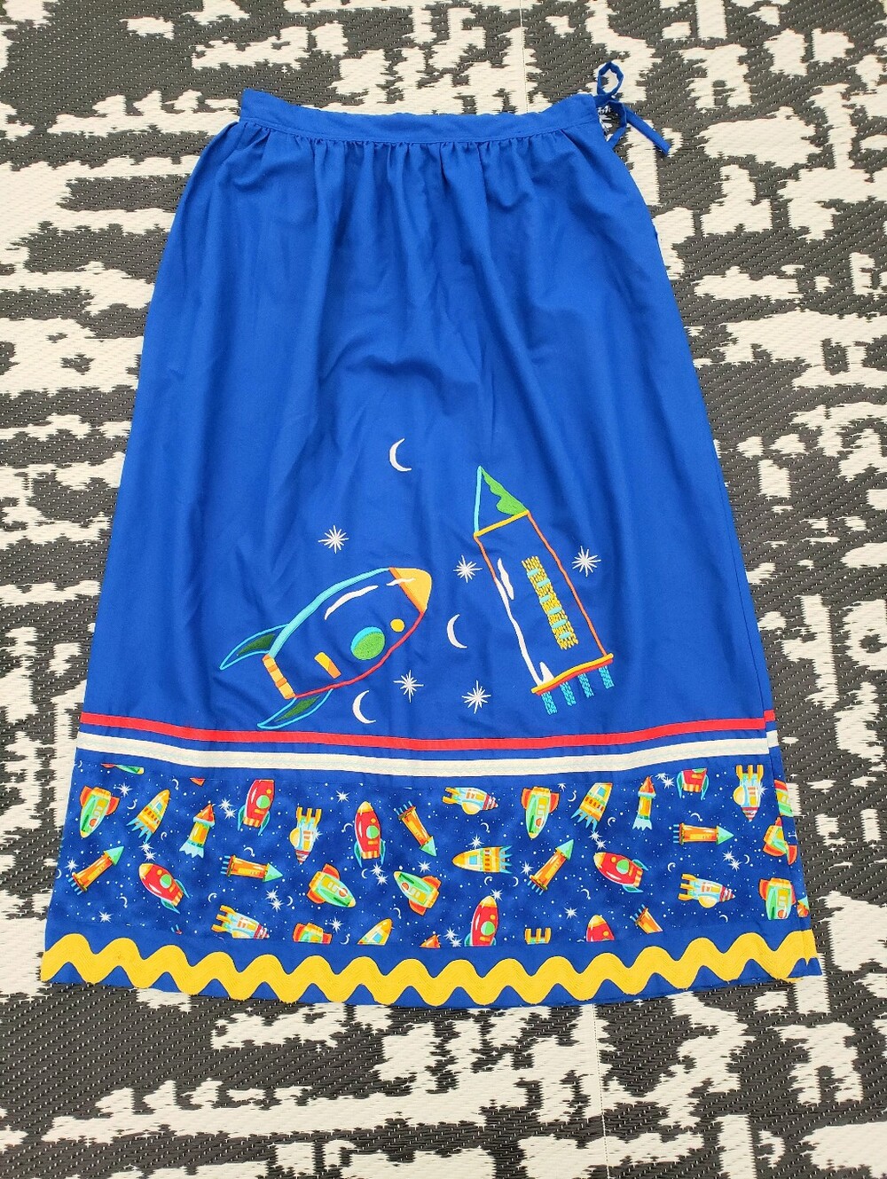 Homemade Handmade Rockets Space Universe Skirt Ms. Frizzle Magic School bus